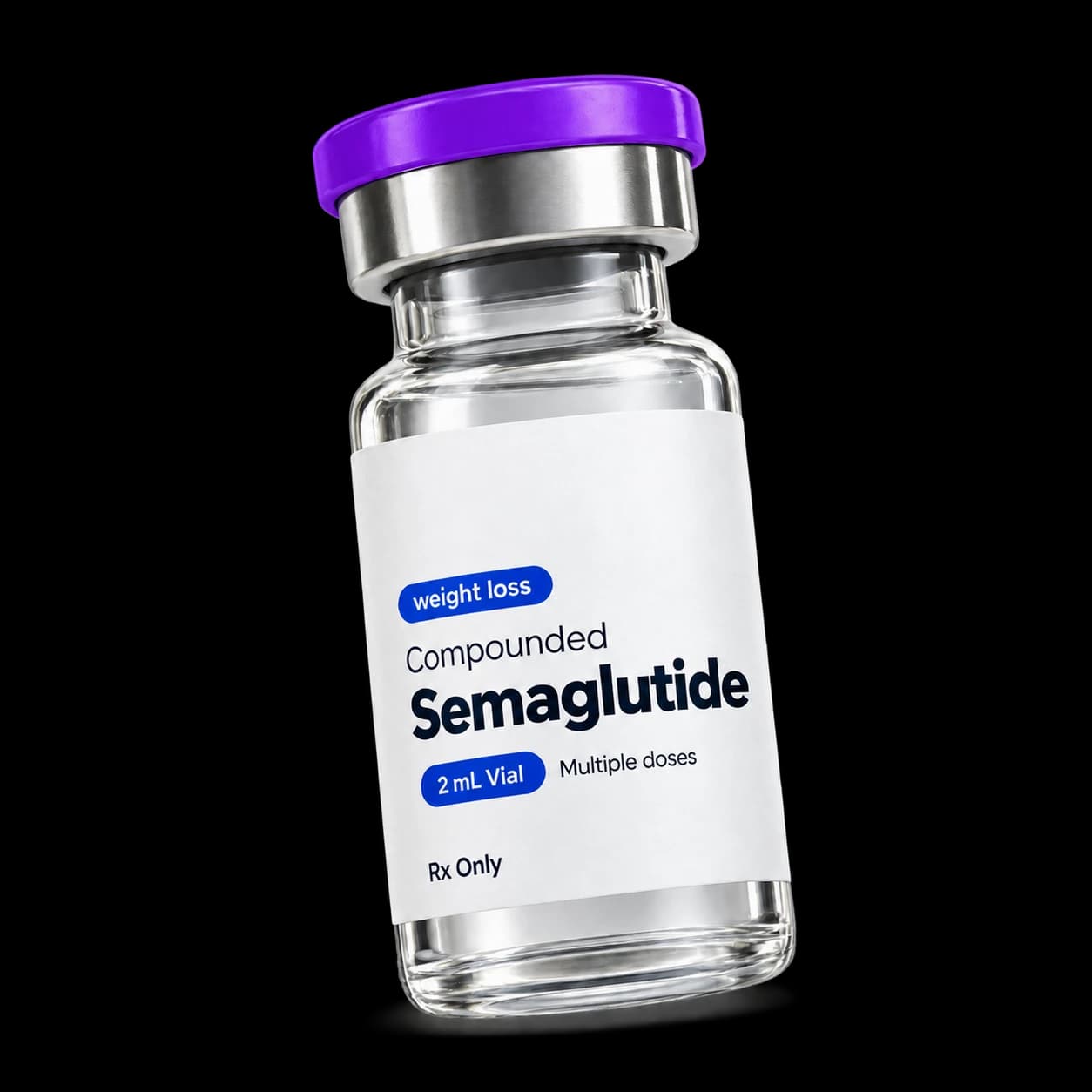 Semaglutide vial illustration